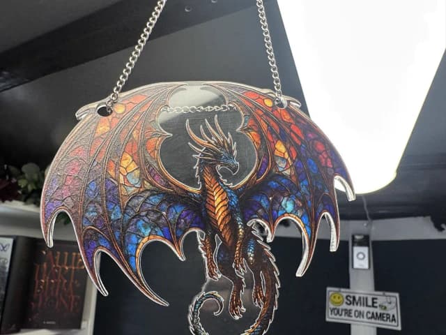 Dragon suncatcher hanging decor